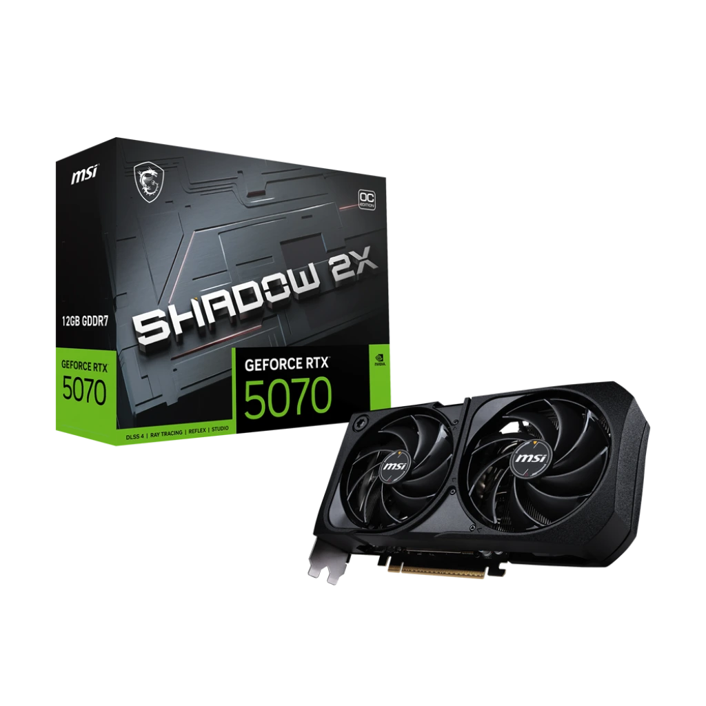 MSI GeForce RTX 5070 12G SHADOW 2X OC GDDR7 Graphics Card