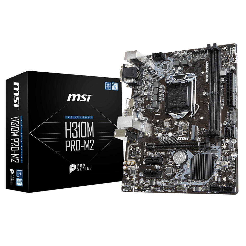 MSI H310M PRO-M2 Intel LGA1151 mATX with M.2 Motherboard