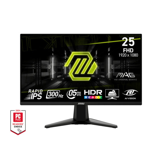 MSI MAG 255XF 25" FHD 300Hz 0.5ms Rapid IPS AMD FreeSync Gaming Monitor