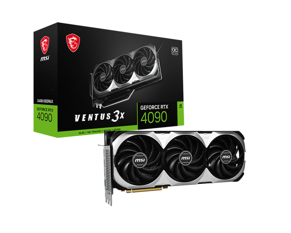 MSI Ventus GeForce RTX 4090 OC 3X Edition 24GB GDDR6X 384-Bit Graphics Card