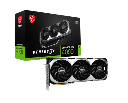 MSI Ventus GeForce RTX 4090 OC 3X Edition 24GB GDDR6X 384-Bit Graphics Card