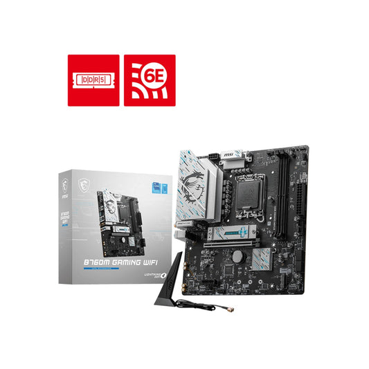 MSI B760M Gaming WIFI DDR5 LGA 1700 Socket Micro-ATX Gaming Motherboard
