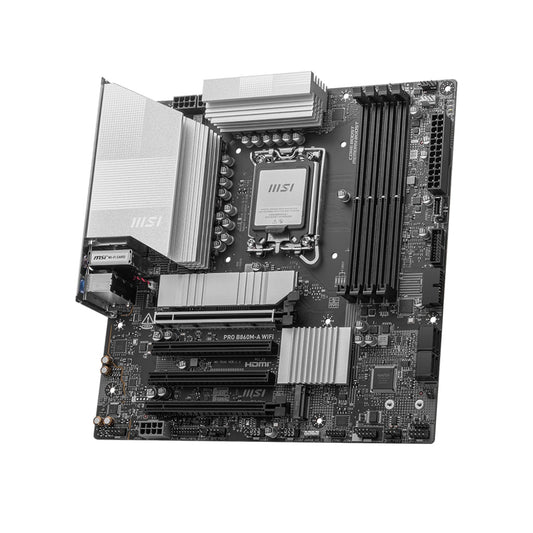 MSI Pro B860M A LGA 1851 DDR5 Wi-Fi  mATX Gaming Motherboard