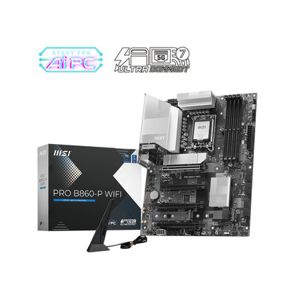 MSI Pro B860 P LGA1851 DDR5 Wi-Fi ATX Gaming Motherboard