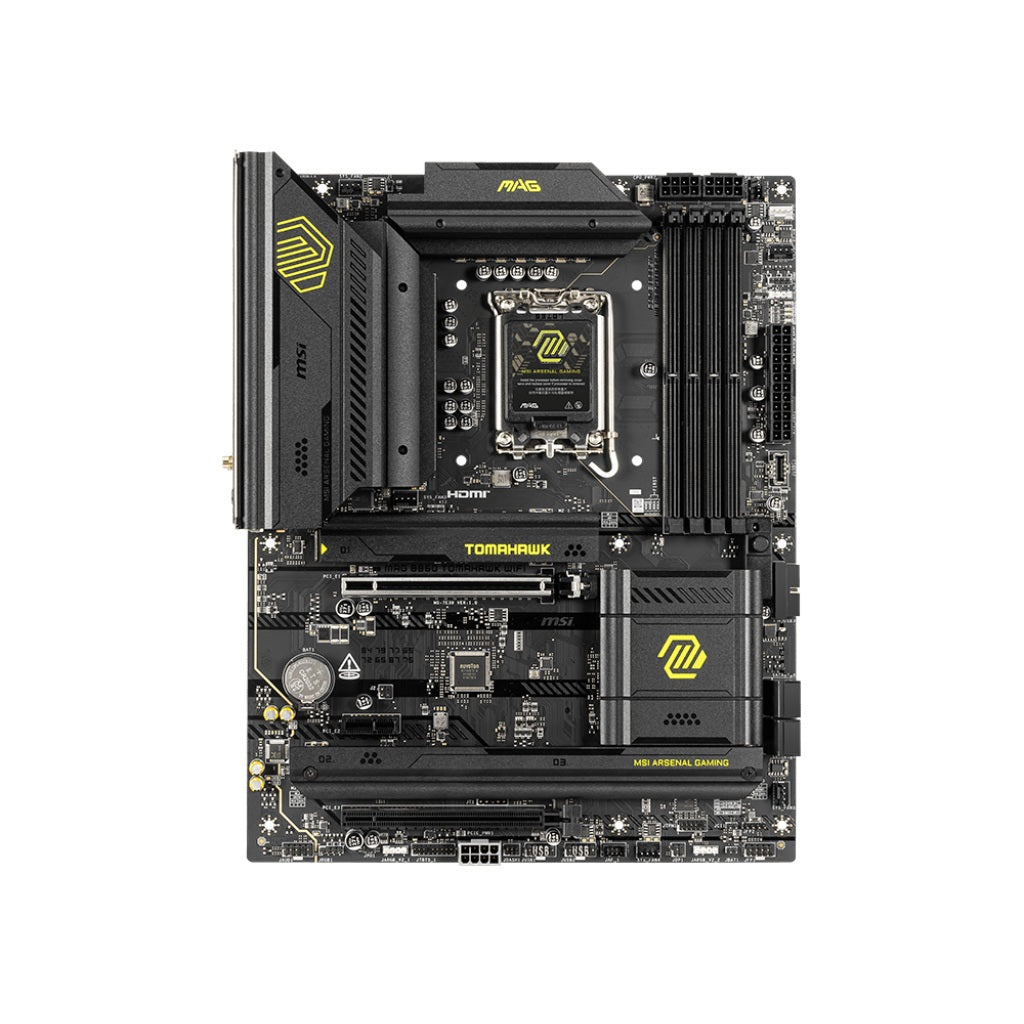 MSI MAG B860 Tomahawk Wi-Fi LGA 1851 ATX Gaming Motherboard