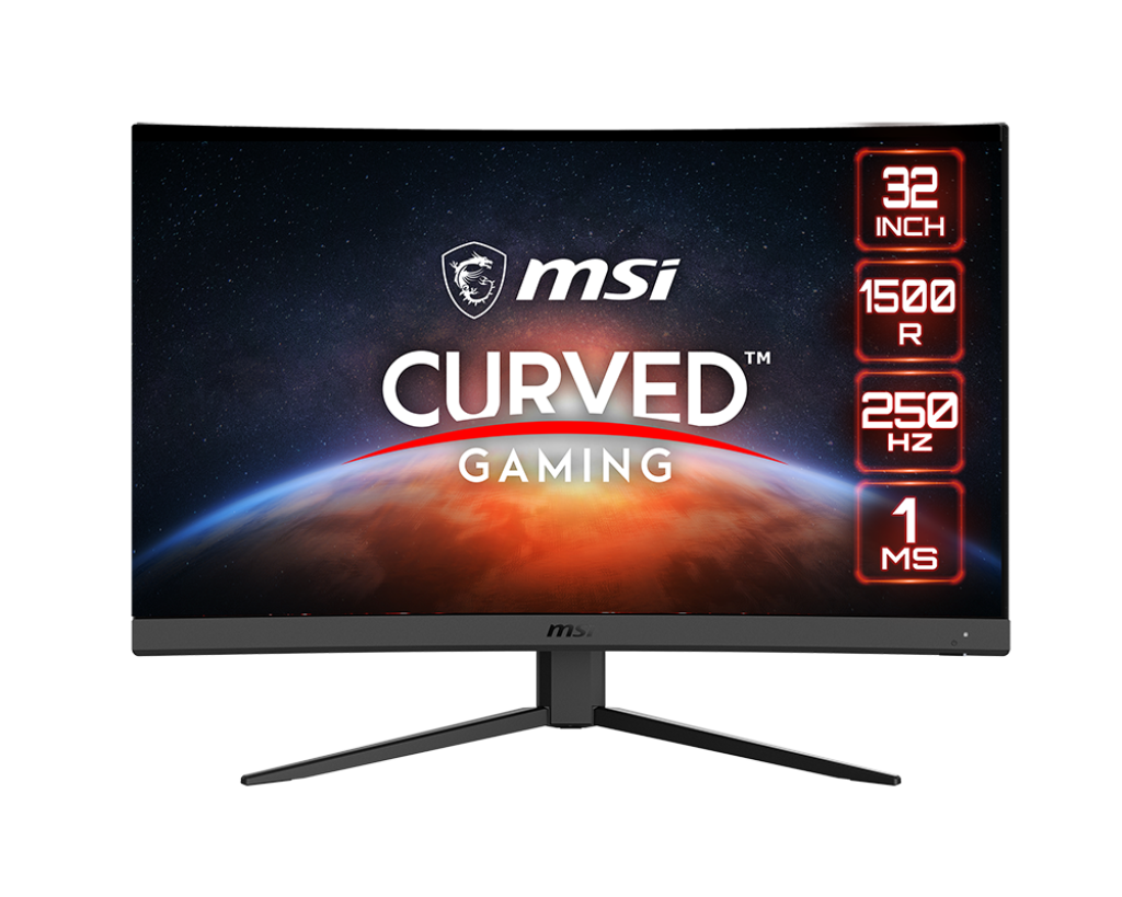 MSI G32C4X 32" FHD 250Hz 1ms VA AMD Freesync Curved Gaming Monitor