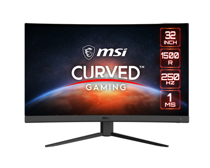MSI G32C4X 32" FHD 250Hz 1ms VA AMD Freesync Curved Gaming Monitor