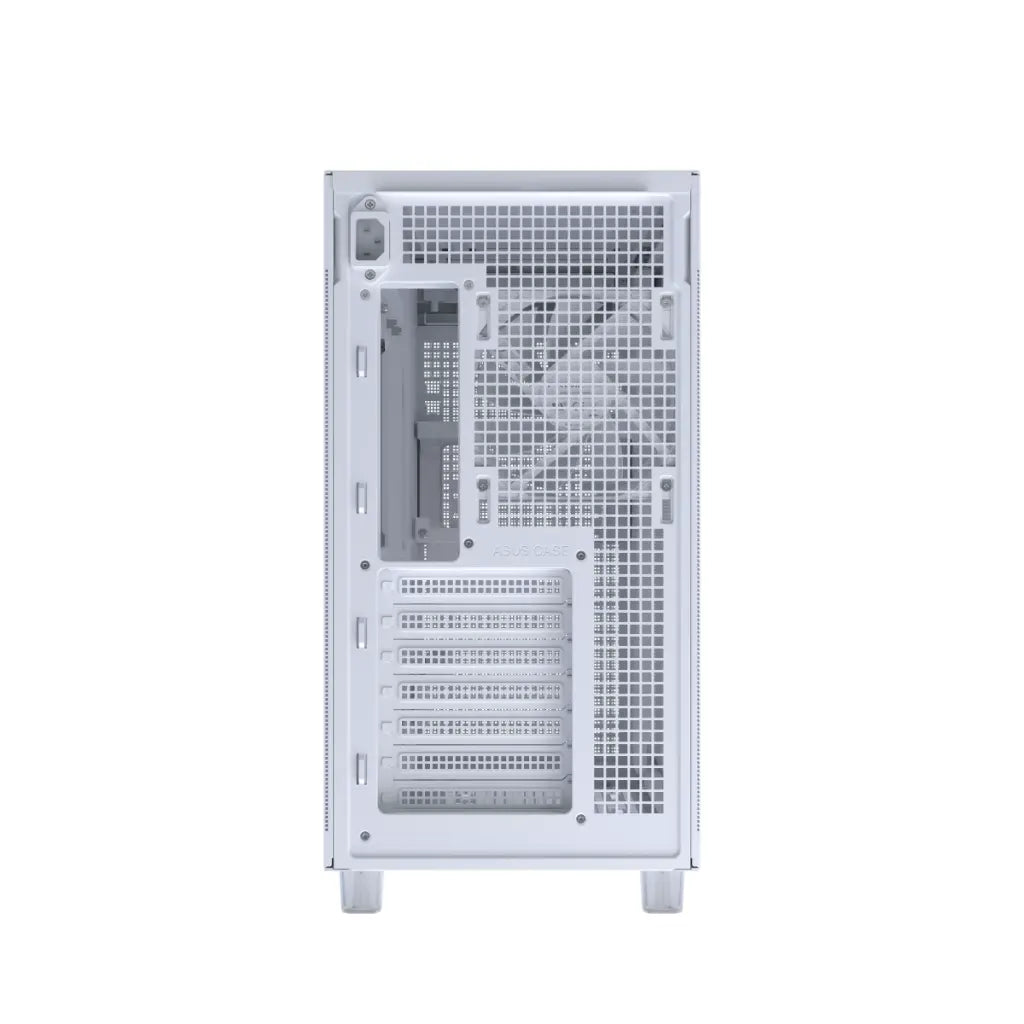 ASUS Prime AP303 Tempered Glass ATX Mid‑Tower Computer Case with 360mm Radiator Support- White-tpstech.in