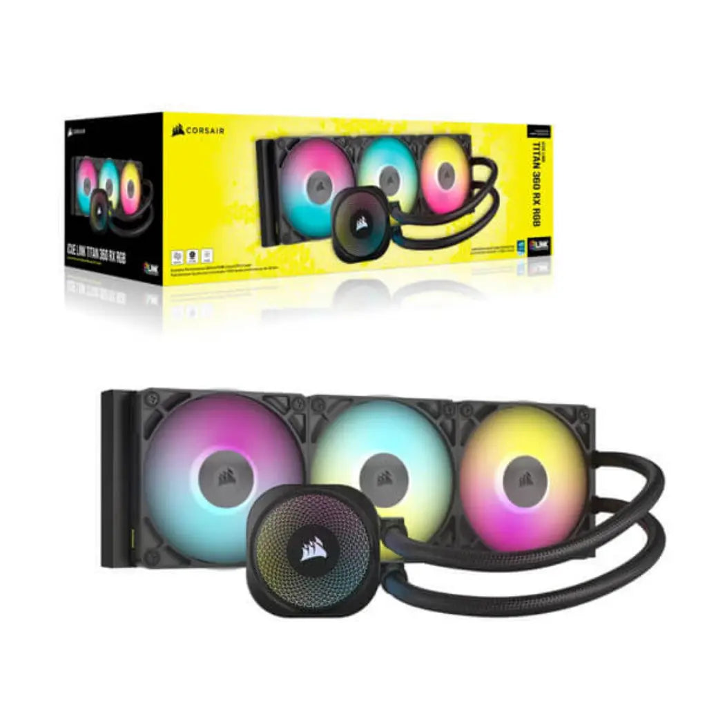 Corsair iCUE Link Titan 360 360mm RX RGB AIO Liquid CPU Cooler -tpstech.in