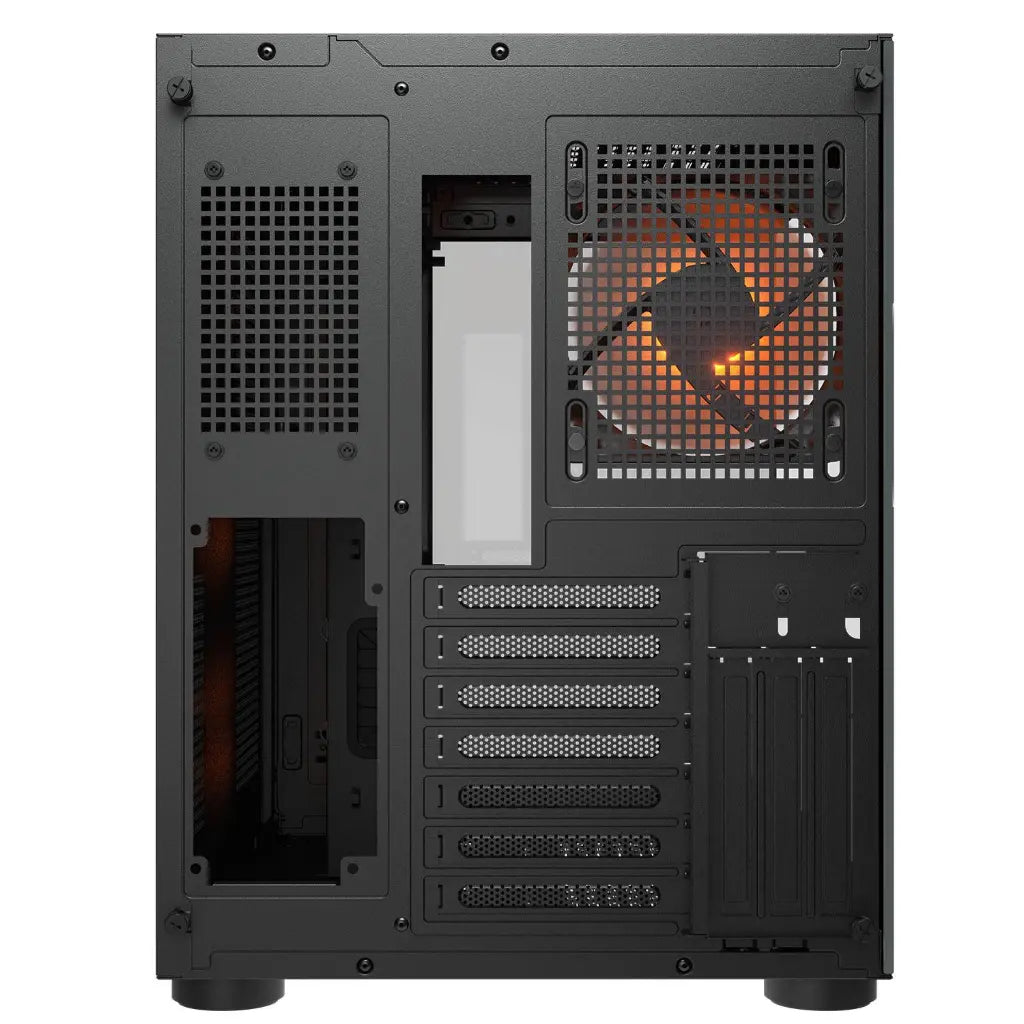 Cougar FV150 RGB Tempered Glass Mid Tower Dual-Chamber ATX Computer Case with 4 Pre-Installed ARGB Fans-  Black-tpstech.in
