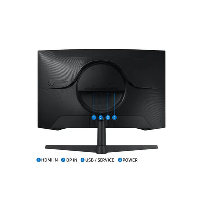 Samsung Odyssey G5 27" 165Hz 1ms QHD 1000R Curved Gaming Monitor HDR10 AMD FreeSync Premium-tpstech.in