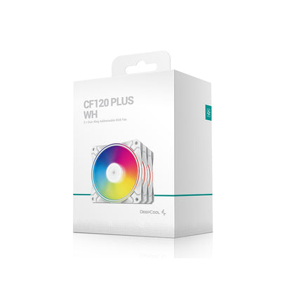 DeepCool CF120 BK 120mm RGB Case Fan-White