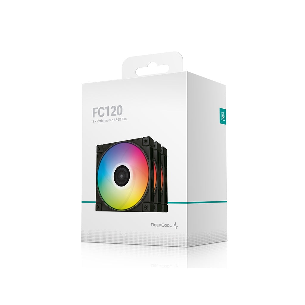 DeepCool FC120 3-IN-1 120mm RGB Case Fan-Black