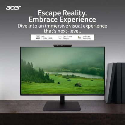 Acer B247Y D6 23.8" Full HD IPS Monitor with 5MP IR Adjustable Webcam