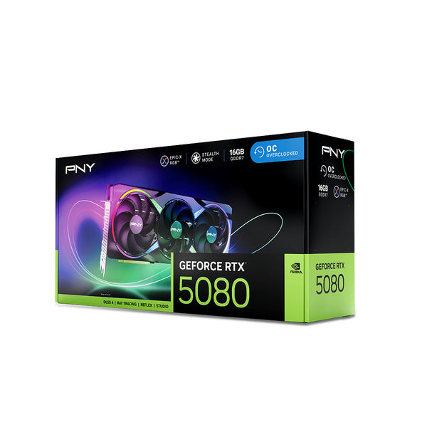 PNY GeForce RTX 5080 ARGB EPIC-X RGB Overclocked Triple Fan GPU ...