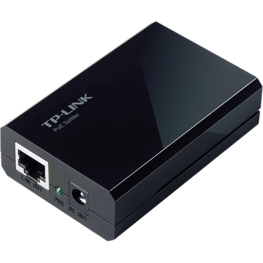 TP-Link Omada TL-POE10R 12V Up to 100 Meter PoE Splitter - Black