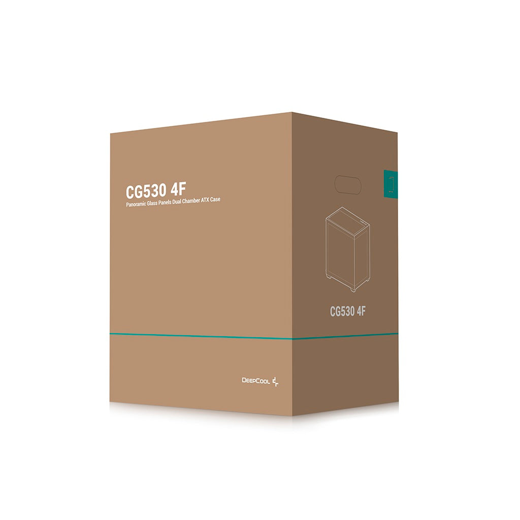 DeepCool CG530 4F Tempered Glass ATX Mid Tower Cabinet-Black