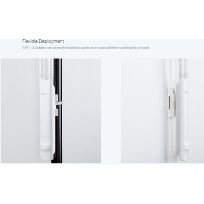 TP-Link EAP110 V3 300Mbps Wireless N Outdoor Access Point - White