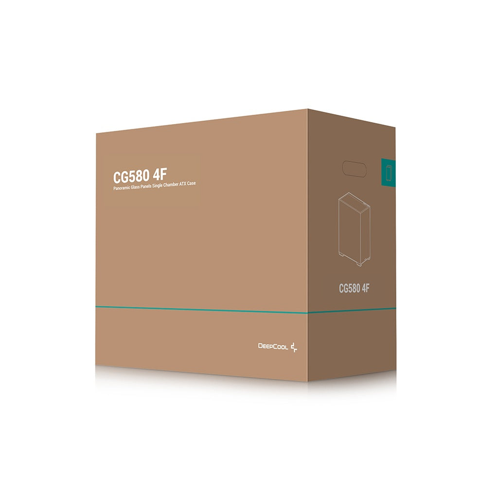 DeepCool CG580 4F Tempered Glass ATX Mid Tower Cabinet-Black