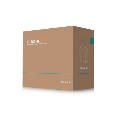 DeepCool CG580 4F Tempered Glass ATX Mid Tower Cabinet-Black