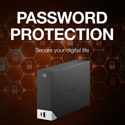 Seagate OneTouch Hub 16TB USB-C & USB 3.0 Desktop External Hard Drive - Black