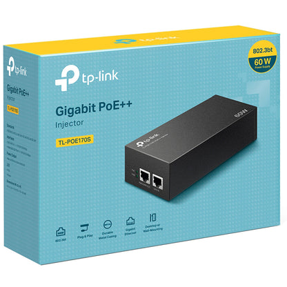 TP-Link Omada TL-POE170S 60W Desktop/Wall-Mount Gigabit PoE++ Injector