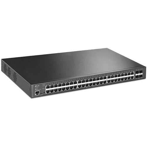 TP-Link JetStream TL-SG3452XP 48-Port Gigabit and 4-Port 10GE SFP+ L2+ Managed Switch with 48-Port PoE+