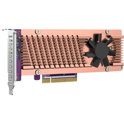 QNAP QM2-2P-384A Dual M.2 22110 / 2280 PCIe Gen3 x8 NVMe SSD Expansion Card