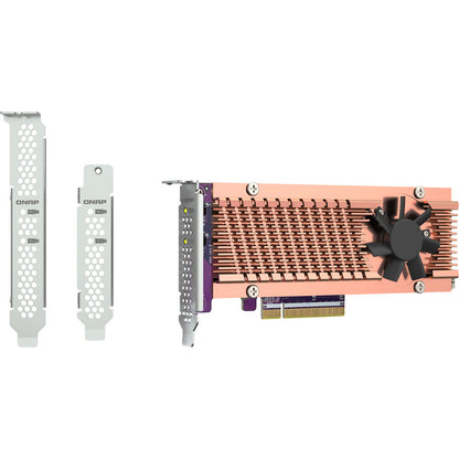 QNAP QM2-2P-384A Dual M.2 22110 / 2280 PCIe Gen3 x8 NVMe SSD Expansion Card