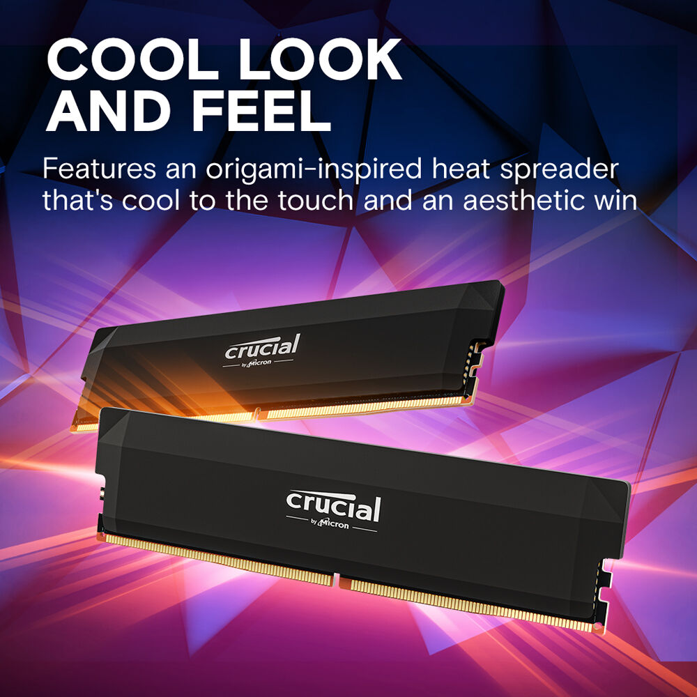 Crucial Pro Overclocking 16GB DDR5 6000Mhz CL36 UDIMM OC Gaming Memory