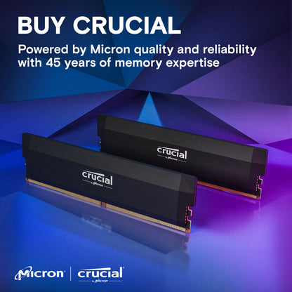 Crucial Pro Overclocking 16GB DDR5 6000Mhz CL36 UDIMM OC Gaming Memory