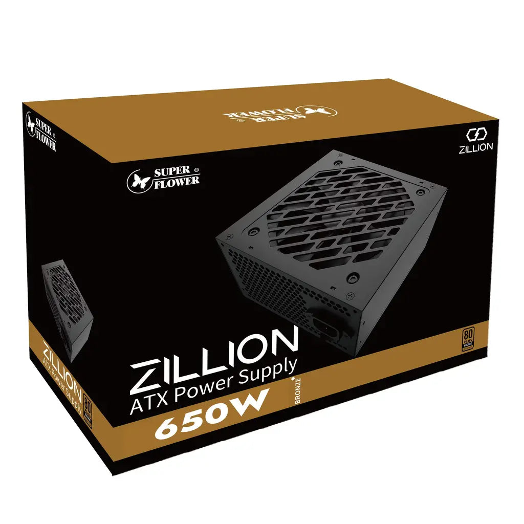 Super Flower Zillion DB 650W Bronze High Efficiency ATX Non Modular Power Supply