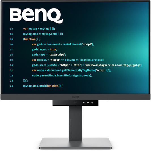 BenQ RD240Q 24.1” 60Hz 2560x1600 WQXGA USB-C Ergonomic Programming Monitor with Built-in Speaker