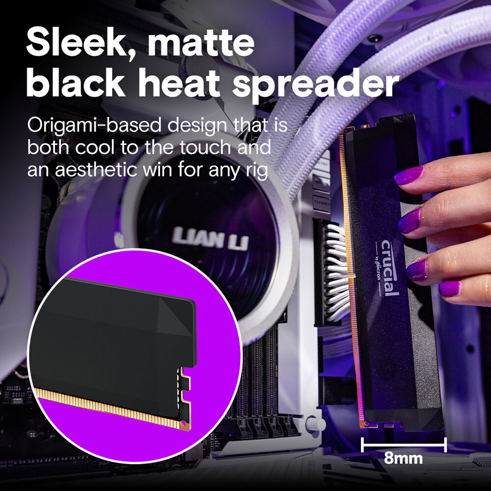 Crucial Pro Overclocking 64GB (2x32GB) DDR5 6400Mhz CL40 UDIMM Desktop Memory