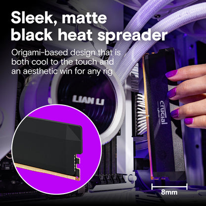 Crucial Pro Overclocking 64GB (2x32GB) DDR5 6400Mhz CL40 UDIMM Desktop Memory