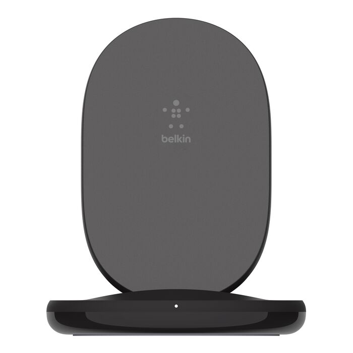 Belkin 15W Wireless Charging Stand + QC 3.0 24W Wall Charger - Black