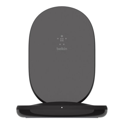 Belkin 15W Wireless Charging Stand + QC 3.0 24W Wall Charger - Black