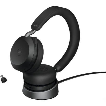 Jabra Evolve2 75 MS Stereo Wireless Headset with Active Noise Cancellation USB‑C