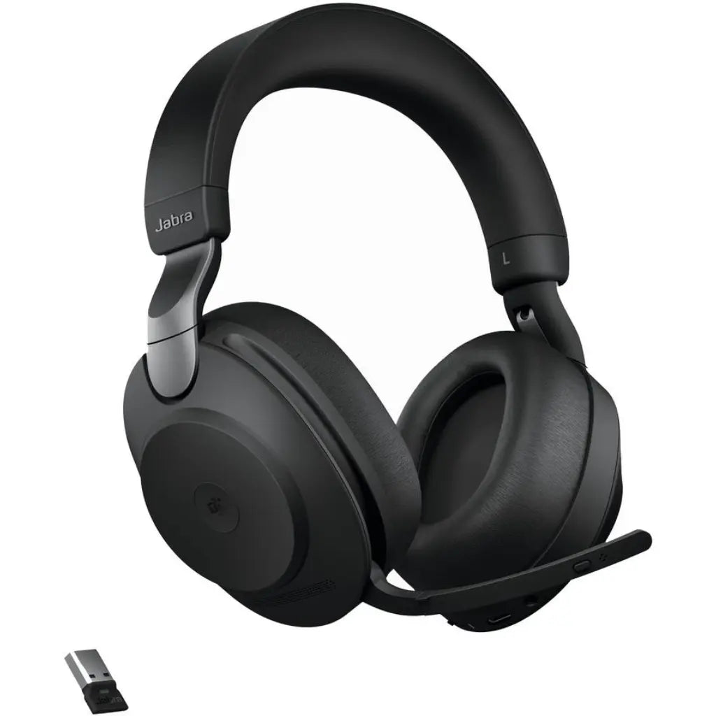 Jabra Evolve2 85 MS Stereo USB‑A Headset with Digital Hybrid ANC- Black