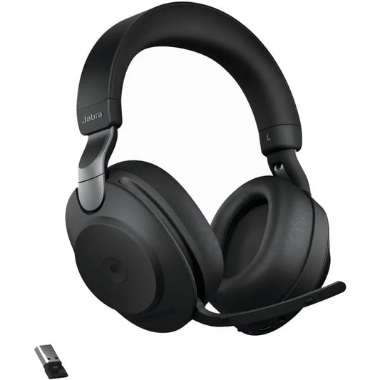 Jabra Evolve2 85 MS Stereo USB‑A Headset with Digital Hybrid ANC- Black