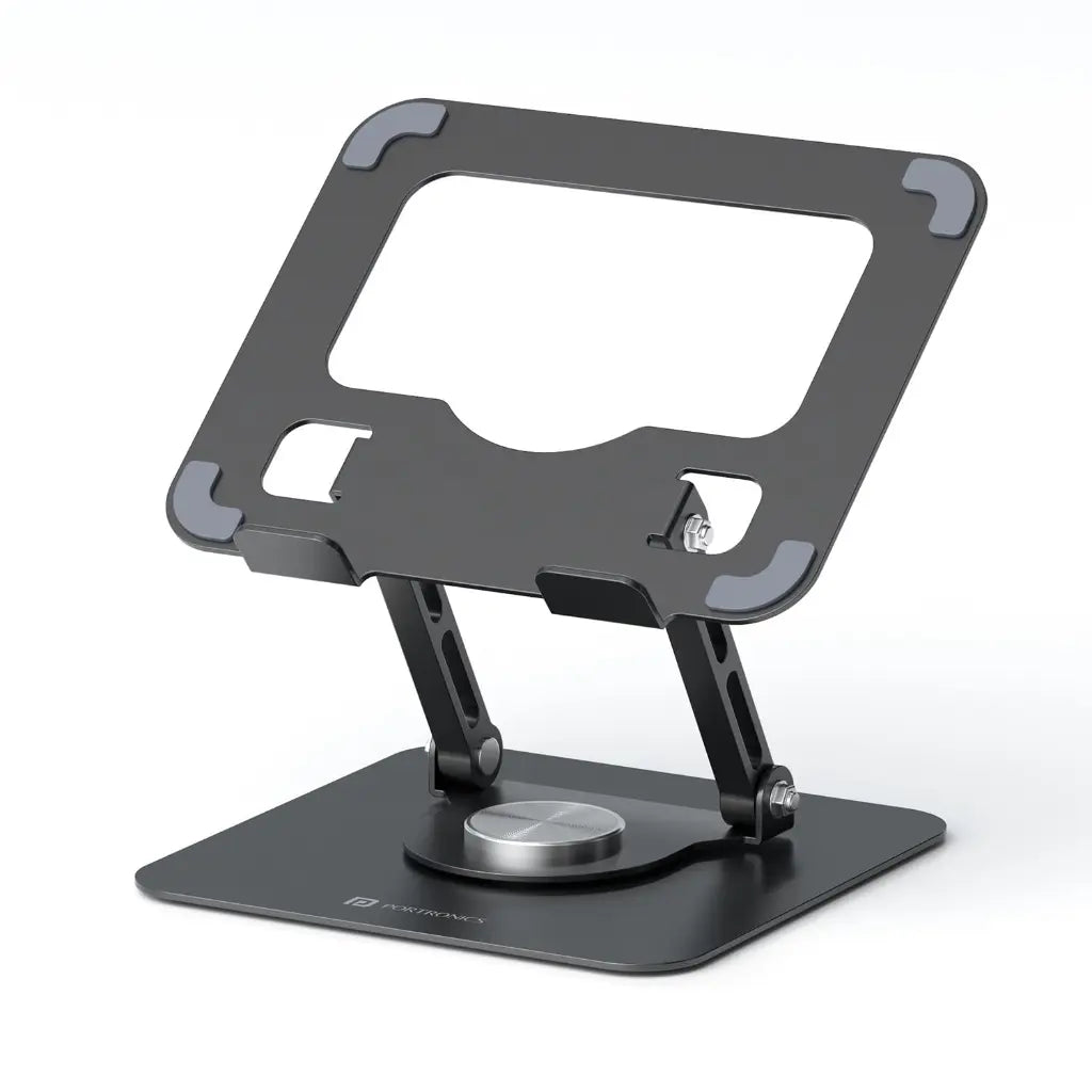 Portronics My Buddy A1 POR 3105 360 Rotating Metal Tablet and Mobile Stand