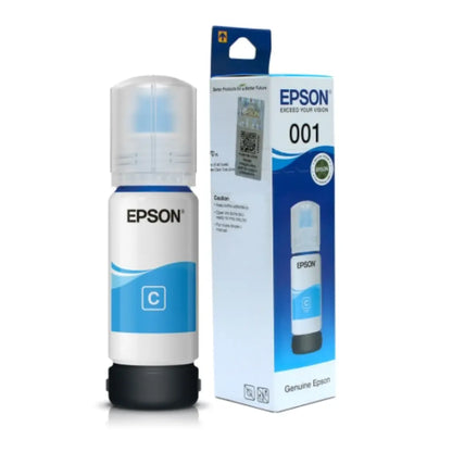 Epson 003 (C13T00V298) Cyan Ink Bottle 65ml Dye Based Ink for EcoTank Printers