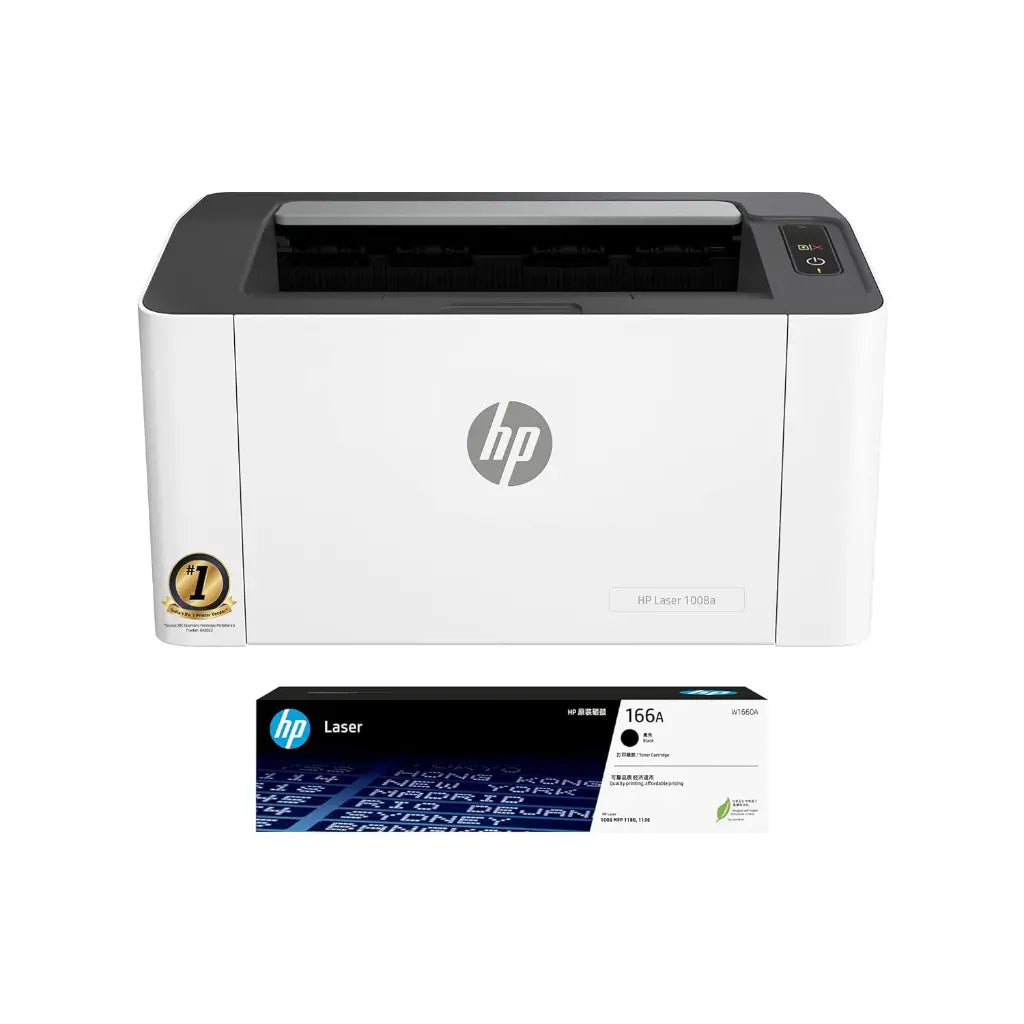 HP Laser 1008A Single Function Monochrome Laser Printer Up to 20 PPM