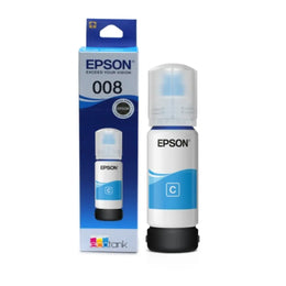 Epson 008 (C13T06G298) Cyan Ink Bottle 70ml Pigment Ink for EcoTank Printers