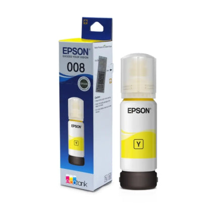 Epson 008 (C13T06G498) T06G Yellow Ink Bottle 70ml Pigment Ink for EcoTank Printers