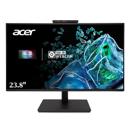 Acer B247Y D6 23.8" Full HD IPS Monitor with 5MP IR Adjustable Webcam