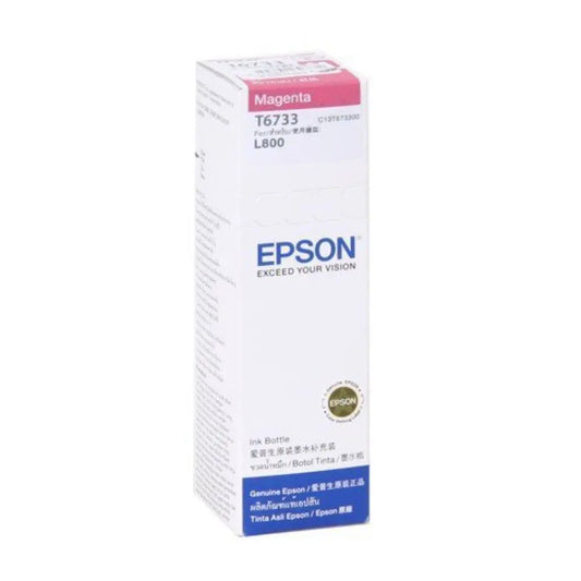 Epson T6733 C13T673398 Magenta 70ml Ink Bottle Compatible with Epson L800/L805/L810/L850/L1800