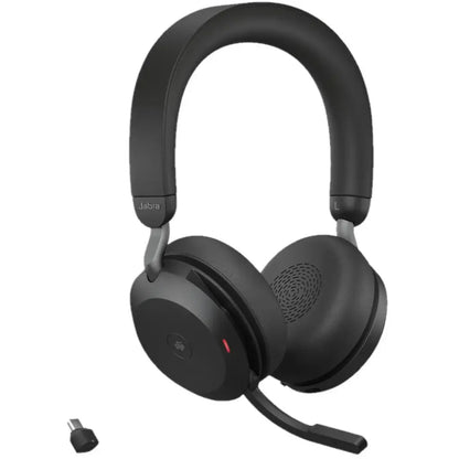 Jabra Evolve2 75 MS Stereo Wireless Bluetooth Headset with Advanced ANC