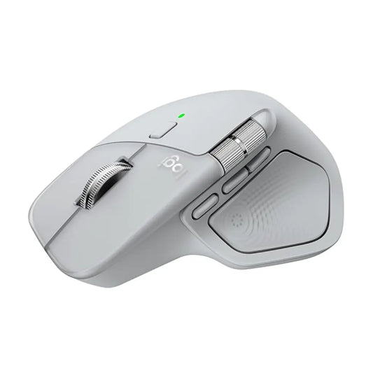 Logitech MX Master 4 Wireless Ergonomic Mouse Haptic Feedback USB‑C Bolt - Pale Grey