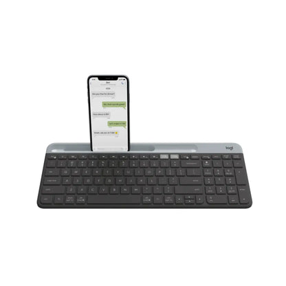 Logitech K580 Ultra Slim Multi-Device Wireless Quiet Keyboard - Graphite